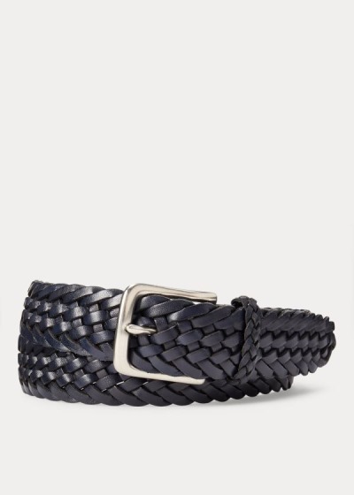 Cintos Ralph Lauren Braided Couro Homem 39856-RWIA